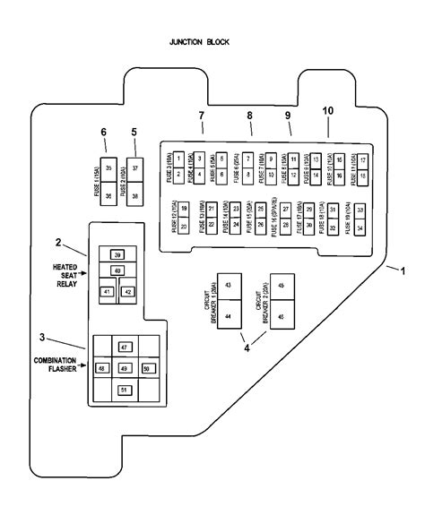 1999 dodge ram junction box 07|ram junction block parts diagram.